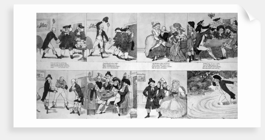 A Lesson for Spendthrifts by Dr. Johnson, 1794 by Richard Newton