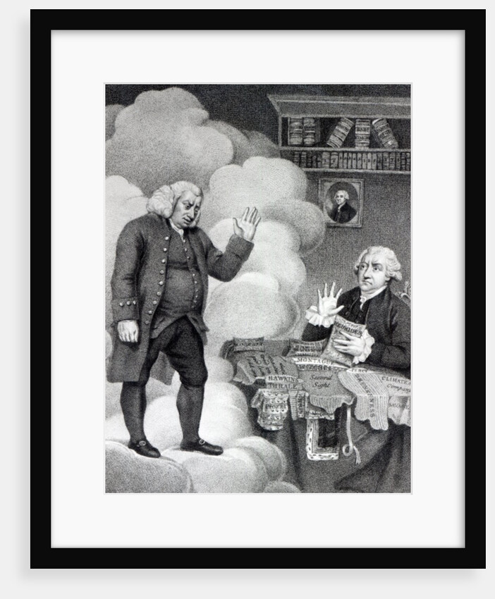 Boswell and the Ghost of Samuel Johnson. by English School