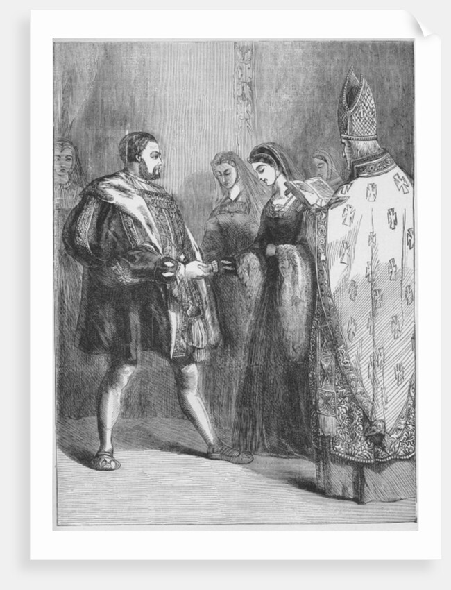 Marriage of Henry VIII and Catherine Parr by English School