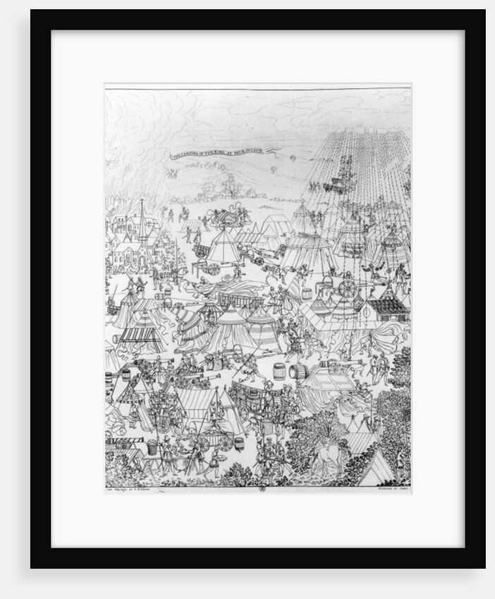 The Encampment of King Henry VIII at Marquison, July 1544, etched by James Basire, 1788 by Samuel Hieronymous Grimm