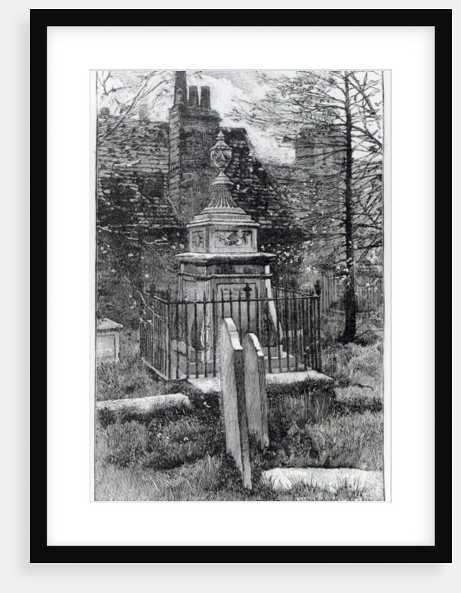 Hogarth's tomb in Chiswick Churchyard by English School
