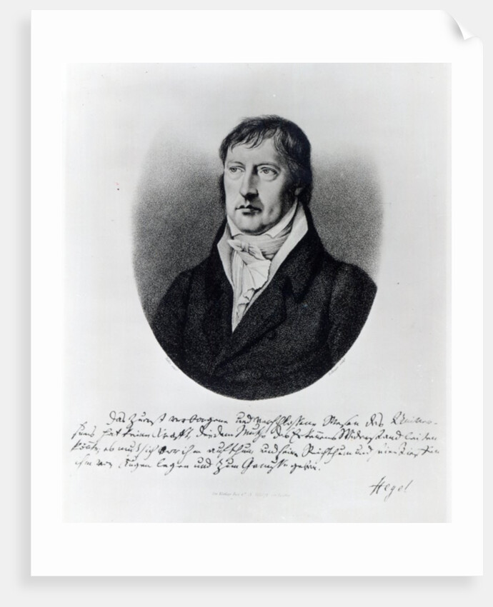 Georg Wilhelm Friedrich Hegel by Johann Christian Xeller