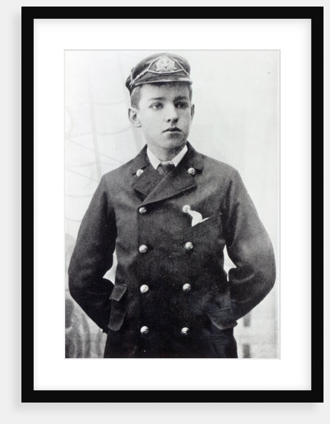 Ernest Shackleton, aged 16, wearing his White Star Line uniform, 1890 by English Photographer