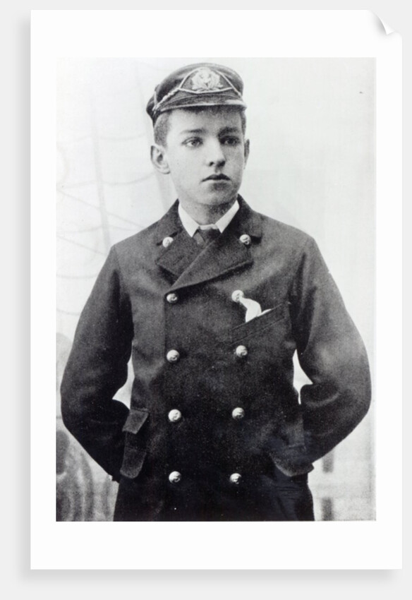 Ernest Shackleton, aged 16, wearing his White Star Line uniform, 1890 by English Photographer