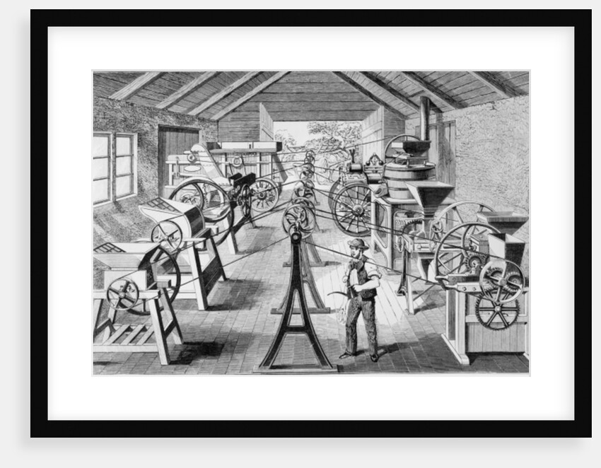 Various types of Agricultural Machinery by English School