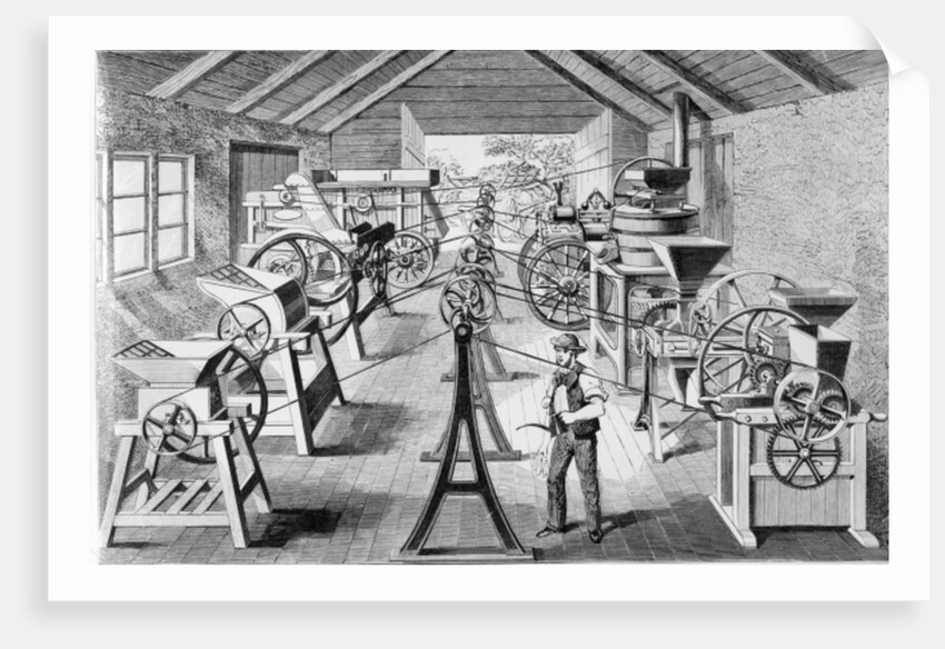 Various types of Agricultural Machinery by English School