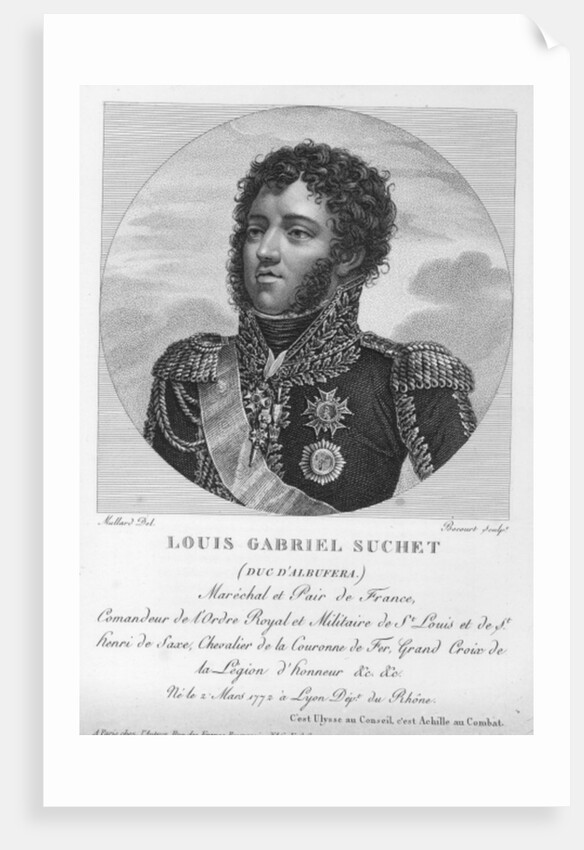 Louis-Gabriel Suchet Duke of Albufera and Marshal of France by French School