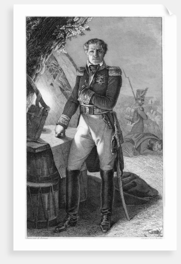 Portrait of Laurent de Gouvion Saint-Cyr, Marquis de Gouvion and Marshal of France by Antoine Charles Horace Vernet