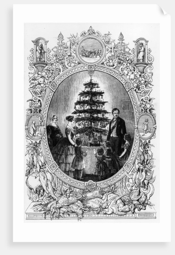 Christmas Tree at Windsor Castle, 1848 by J.L. Williams