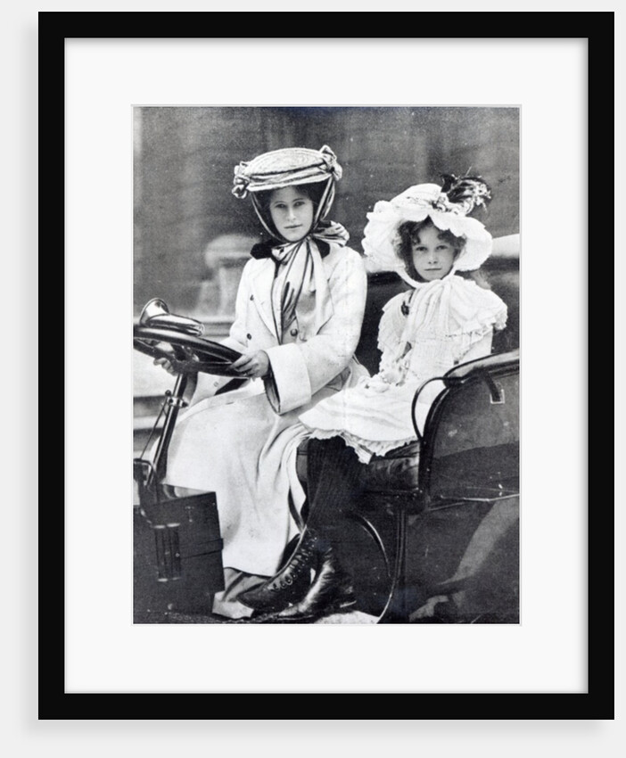 Millicent, Duchess of Sutherland and her daughter at the first meeting of the Ladies Automobile Club, 1903 by English Photographer