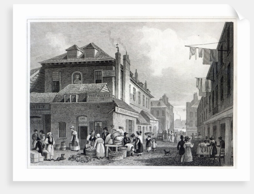 Hungerford Market, Strand, engraved by Thomas Barber, 1830 by Thomas Hosmer (after) Shepherd