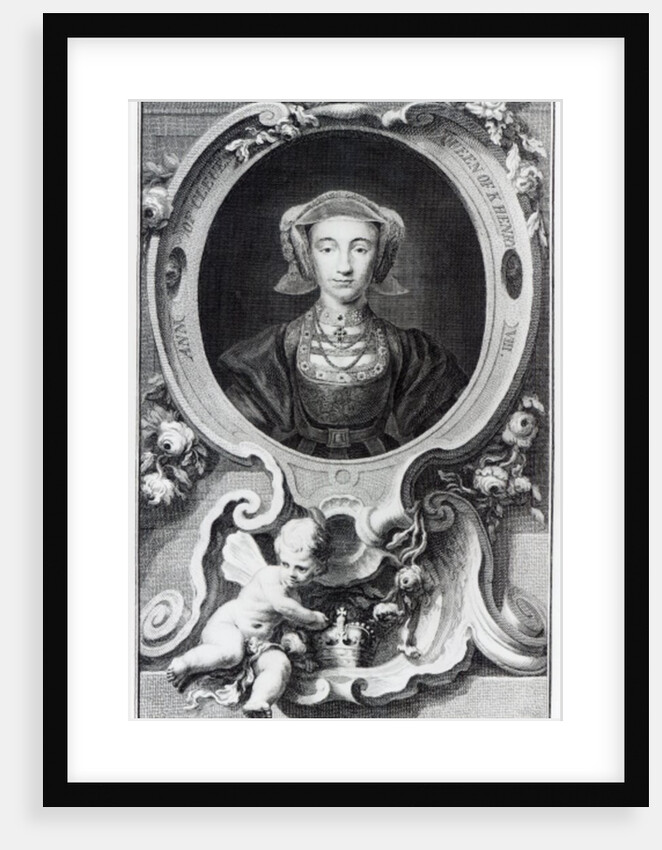 Anne of Cleves, engraved by Jacobus Houbraken, 1740 by Hans (after) Holbein the Younger