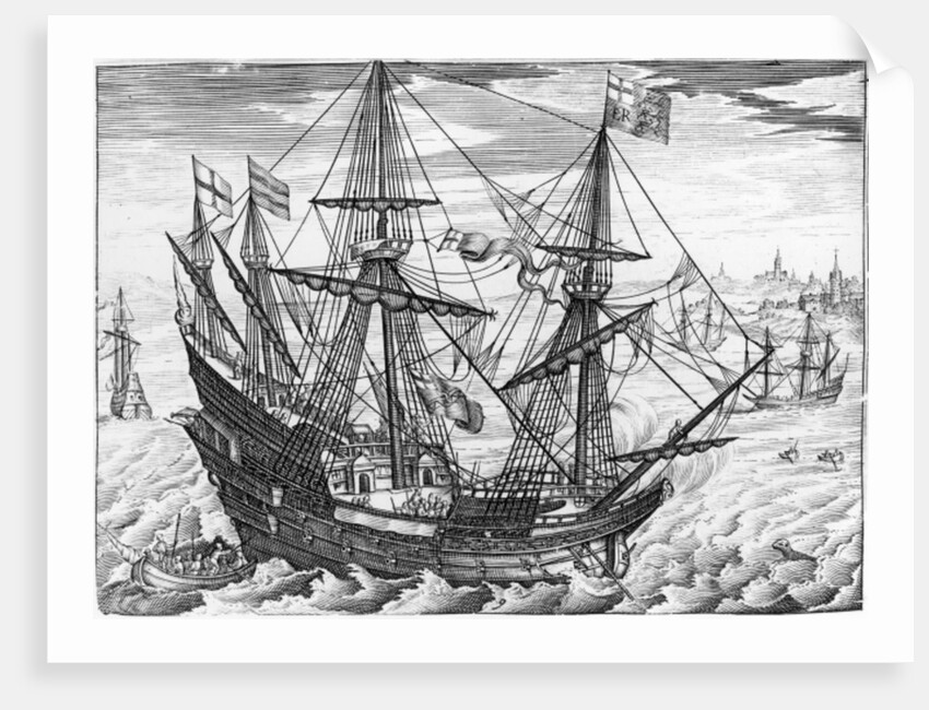 Queen Elizabeth's Galleon by English School
