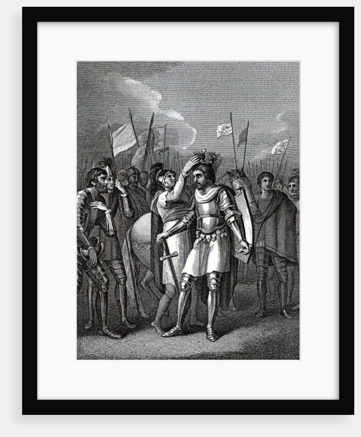 The Earl of Richmond chosen King after the Battle of Bosworth by English School