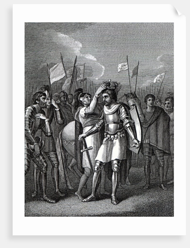The Earl of Richmond chosen King after the Battle of Bosworth by English School