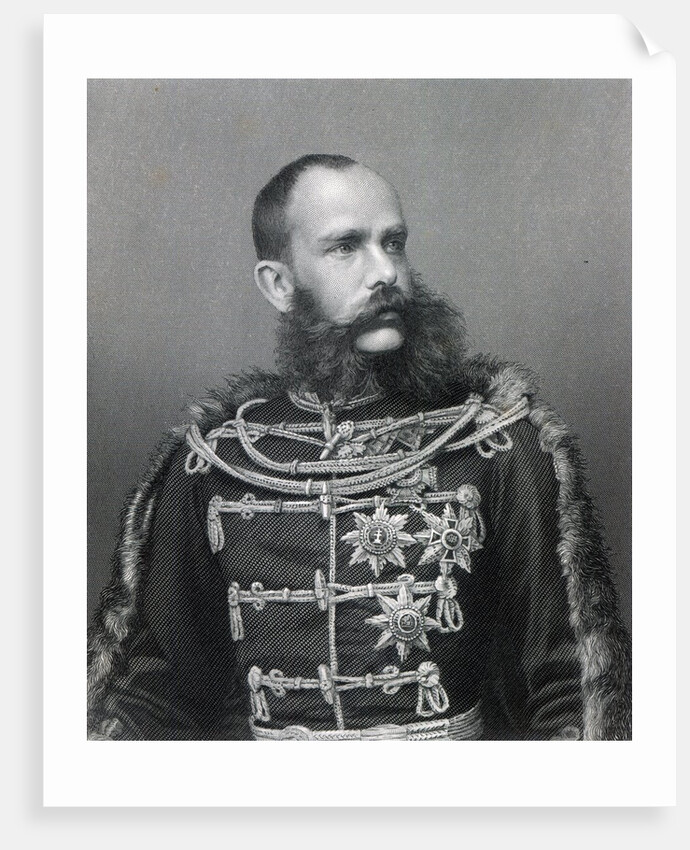 Emperor Franz Joseph I of Austria, engraved by George J. Stodard by (after) Austrian photographer
