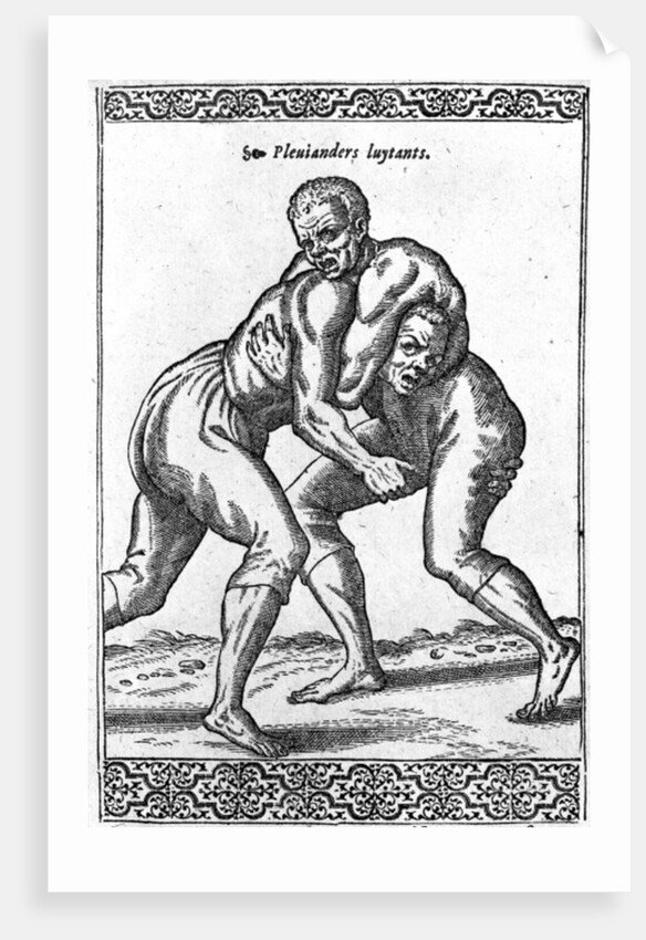 Turkish Wrestlers by French School