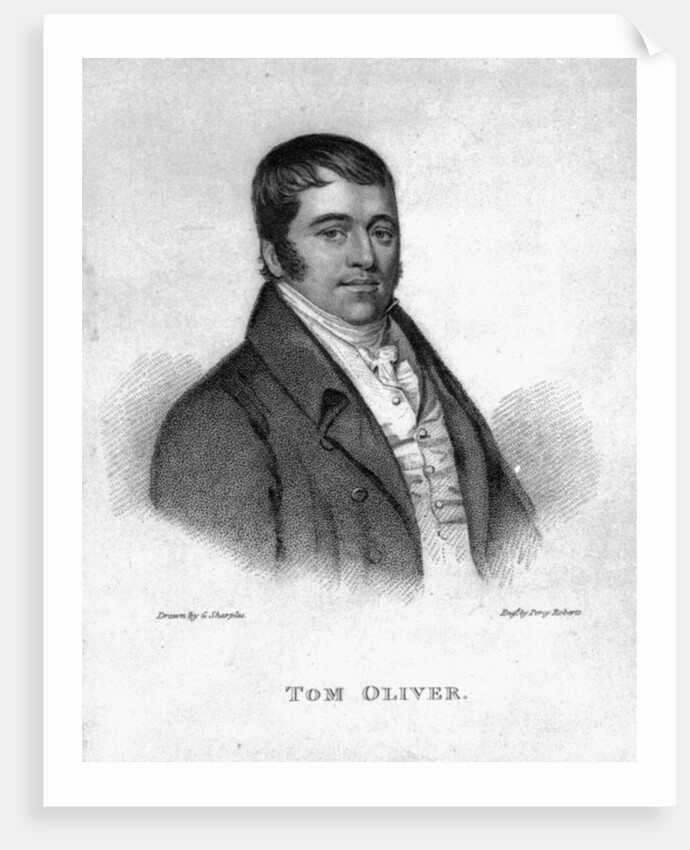 Tom Oliver, engraved by Percy Roberts by George (after) Sharples