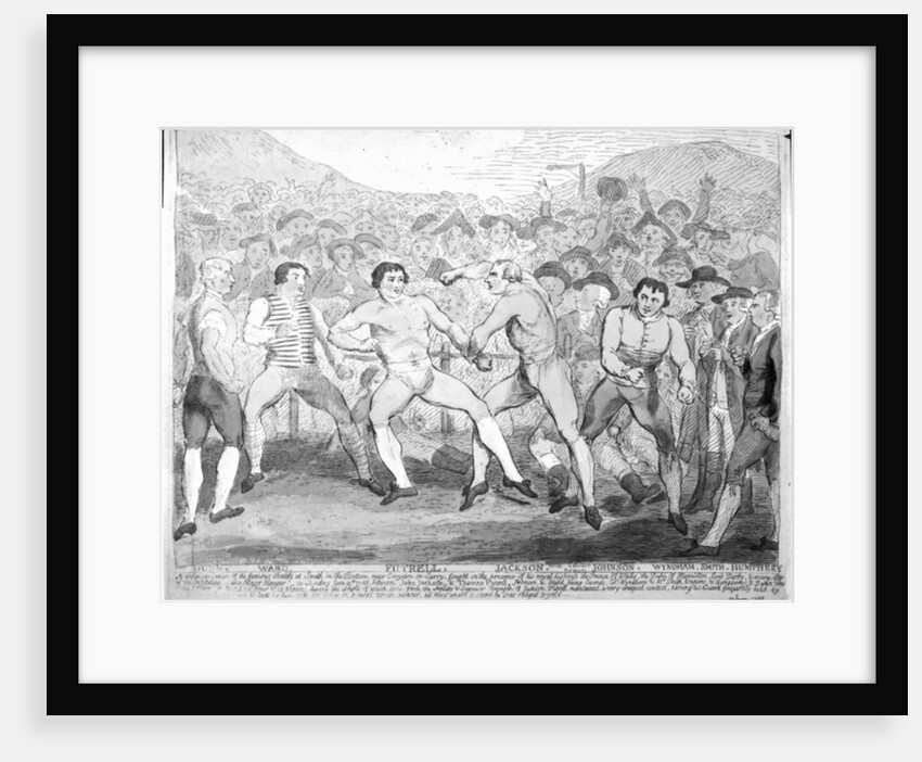 Boxing match between Thomas Futrell and John Jackson, June 9th 1788 by James Gillray