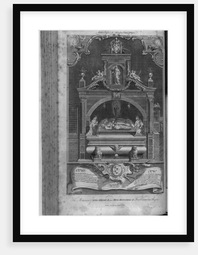 The Monument to Henry II and Richard I in Fontevrault Abbey by Hubert Gravelot