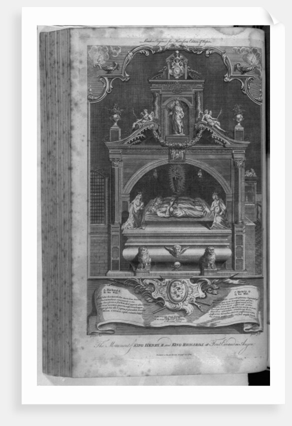 The Monument to Henry II and Richard I in Fontevrault Abbey by Hubert Gravelot