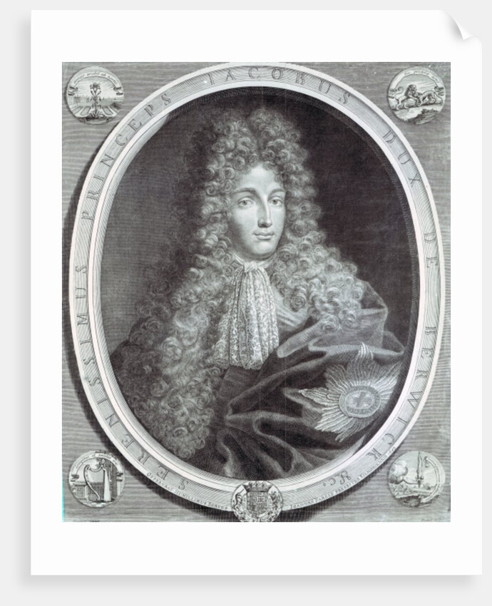 James Fitzjames, Duke of Berwick engraved by Pierre Drevet, 1693 by Benedetto Gennari