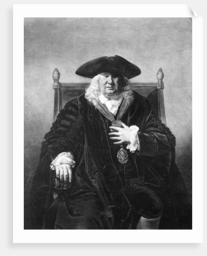 Sir John Fielding, engraved by William Dickinson, 1778 by Rev. Matthew William (after) Peters