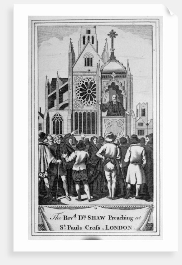 The Reverend Dr. Shaw Preaching at St. Paul's Cross, London, 1483 by English School