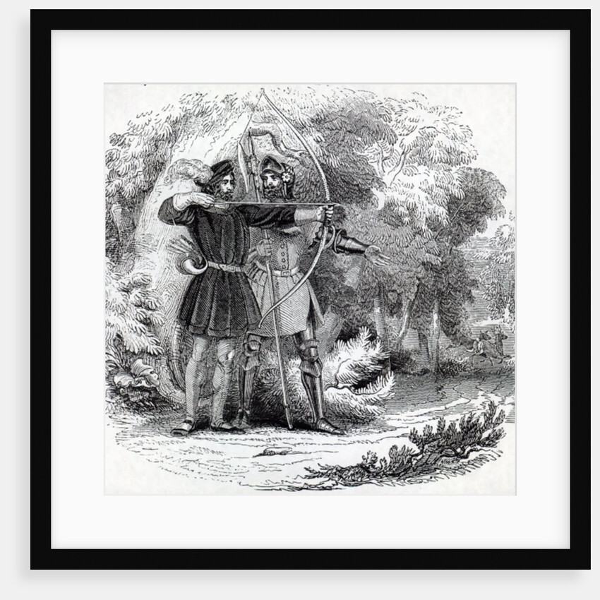 Robin Hood and Little John by English School