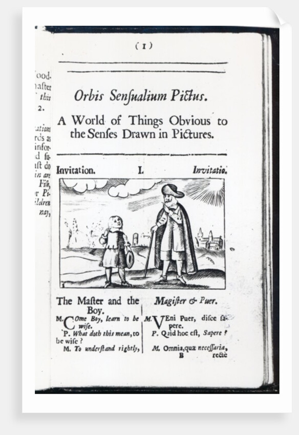 Introduction to 'Orbis Sensualium Pictus' by Comenius by English School