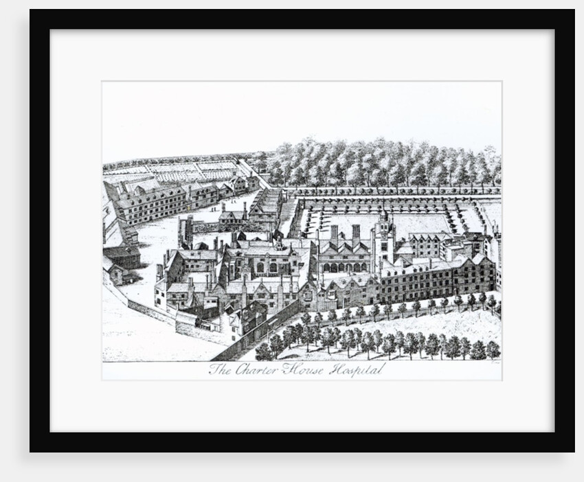 The Charterhouse Hospital, c.1720 by Johannes Kip