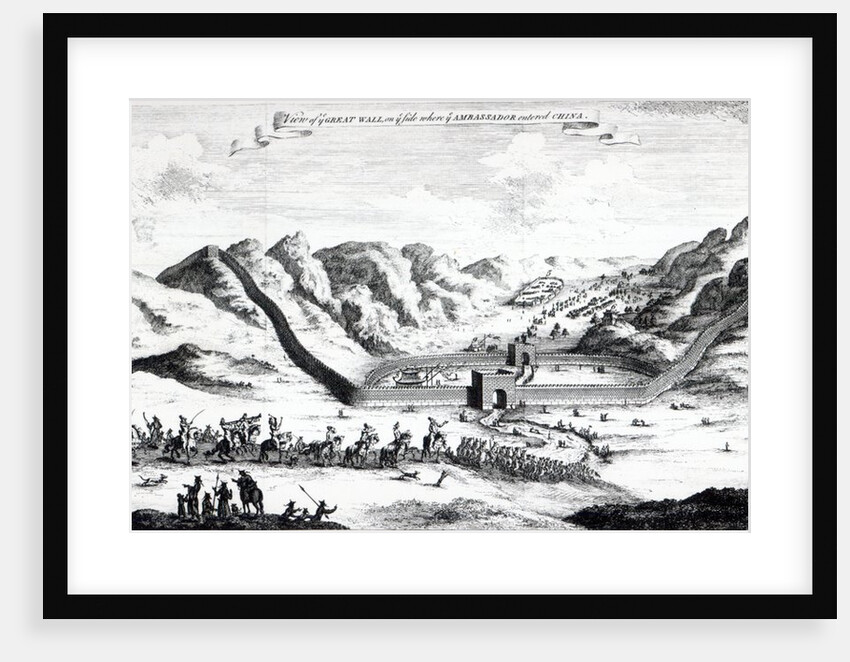 View of the Great Wall on the side where the Ambassador entered China by English School