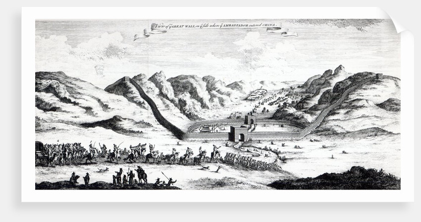 View of the Great Wall on the side where the Ambassador entered China by English School