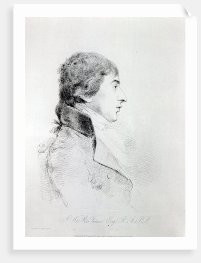 Joseph Mallord William Turner R.A, engraved by William Daniell, 1827 by George (after) Dance
