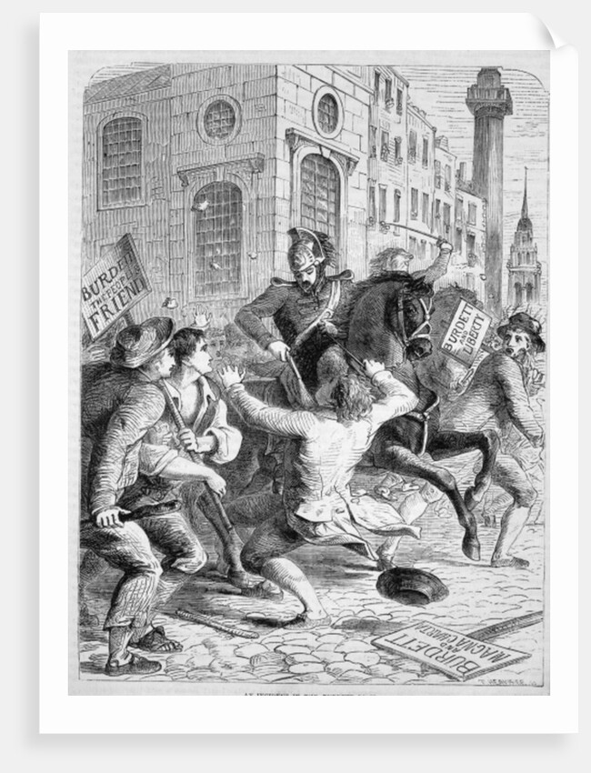 Burdett Riot, 1810 by English School