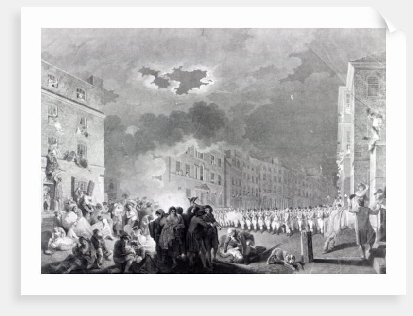 Riot in Broad Street, June 1780 by James Heath