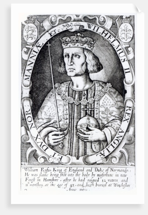 King William II of England by Renold Elstrack
