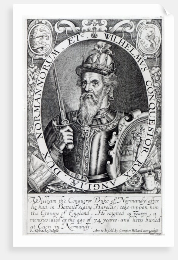 William the Conqueror, 1618 by Renold Elstrack