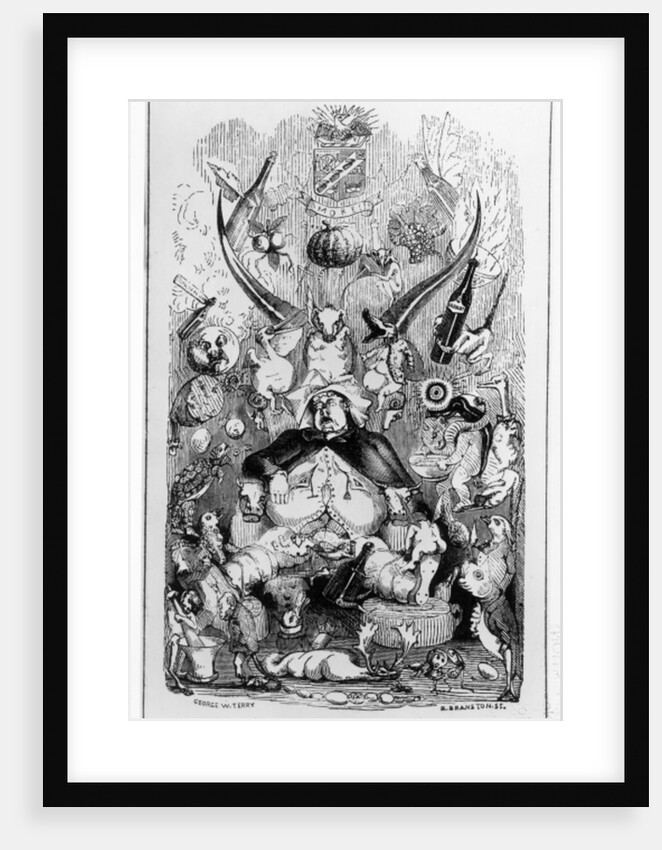 Frontispiece to 'Memoirs of a Stomach' by The Minister for the Interior, 1850 by English School