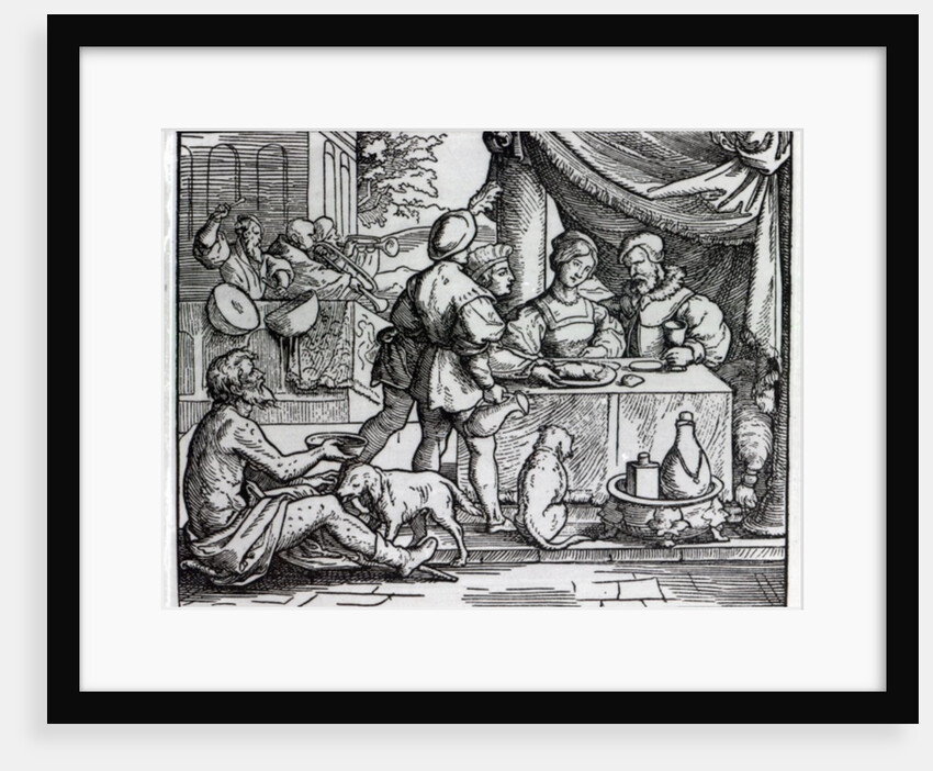 The Parable of Lazarus and Dives by German School