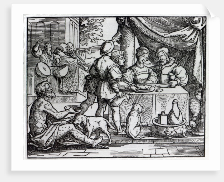 The Parable of Lazarus and Dives by German School