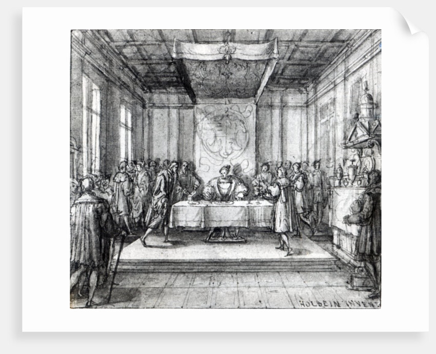 Henry VIII in his privy chamber by Hans Holbein The Younger