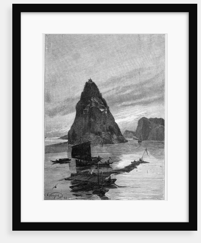 Rock of the Little Orphan on the Yangtze River, 1893 by Nikolay Karazin