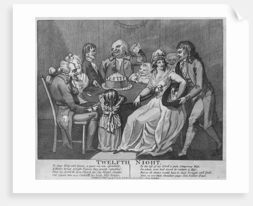 Twelfth Night, 1794 by Isaac Cruikshank