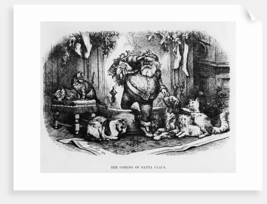 The Coming of Santa Claus, 1872 by Thomas Nast