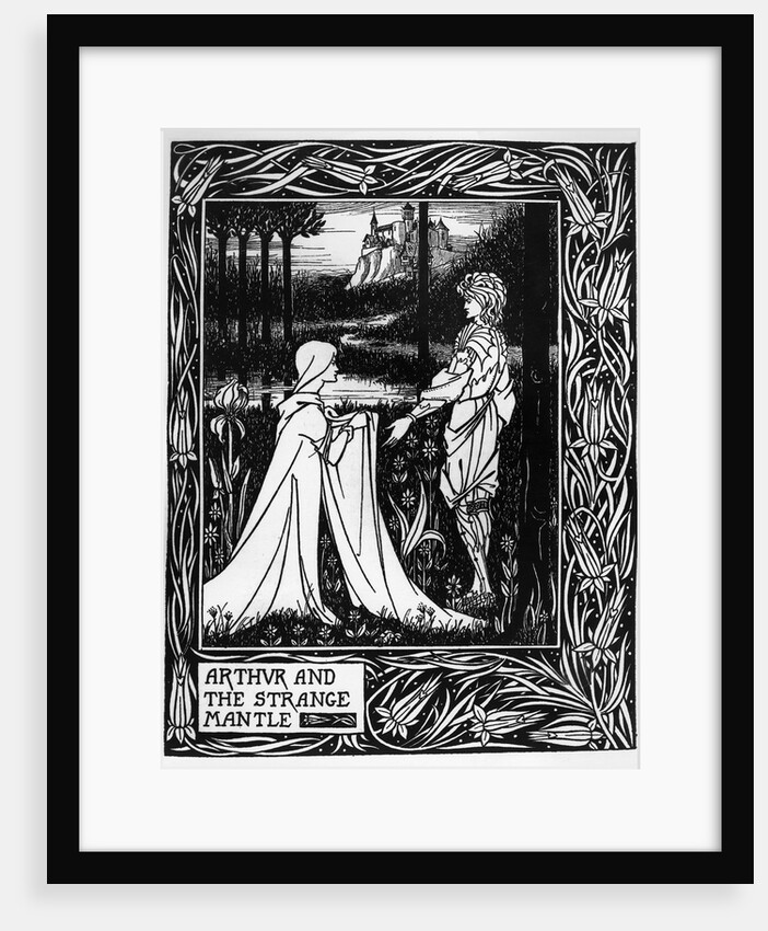 Arthur and the strange mantle, 1893-94 by Aubrey Beardsley