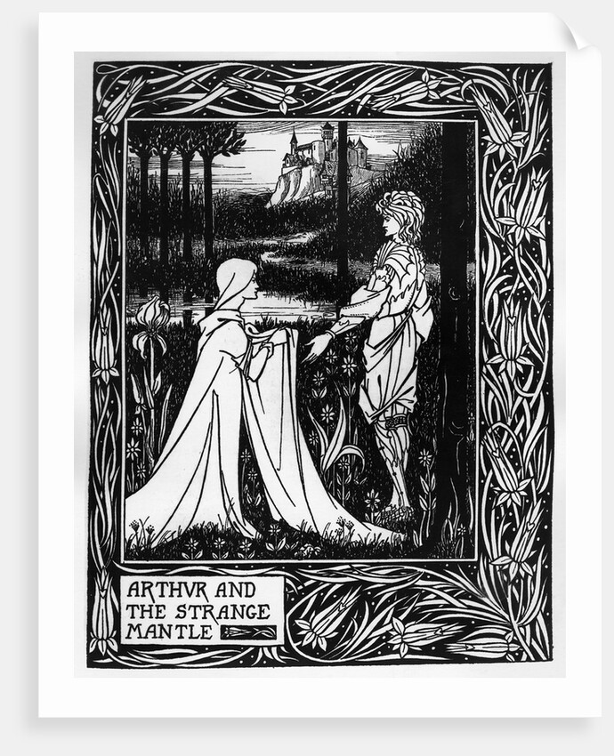 Arthur and the strange mantle, 1893-94 by Aubrey Beardsley