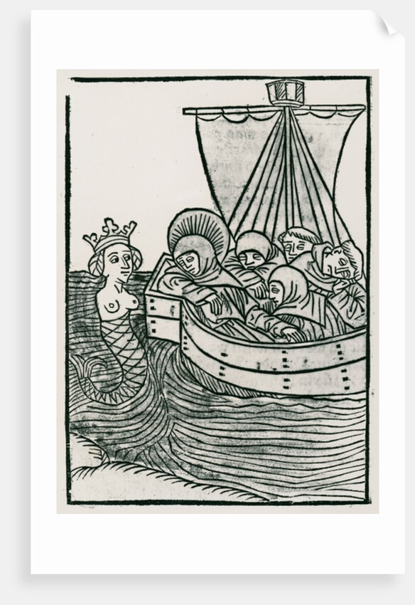 St. Brendan and the Siren by German School