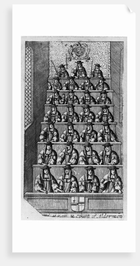 Court of Aldermen, c.1690 by English School