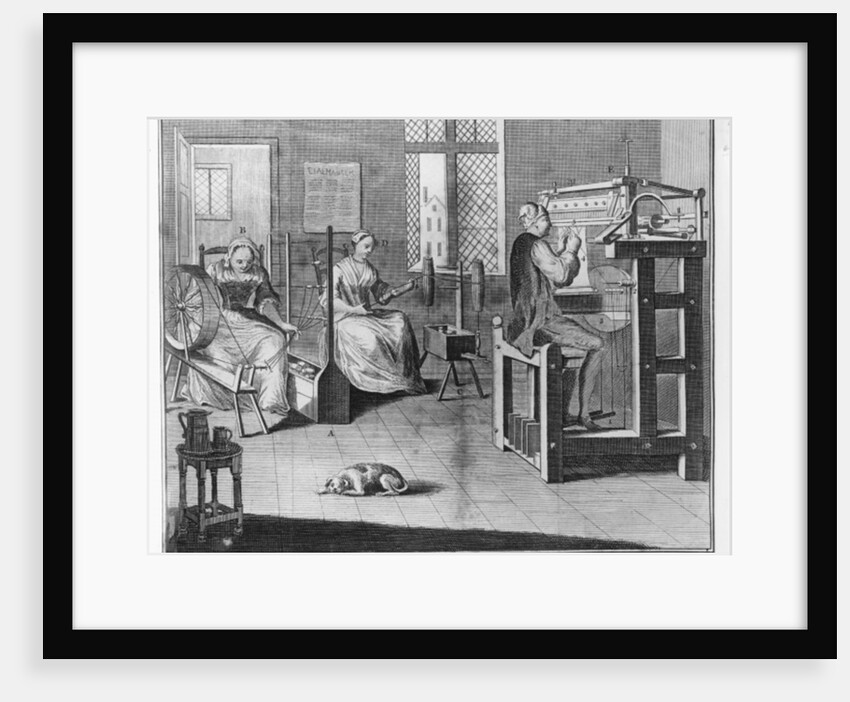The Art of Stocking-Frame-Work-Knitting, engraved for the 'Universal Magazine' 1750 by English School